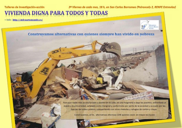 Cartel Talleres Vivienda Digna